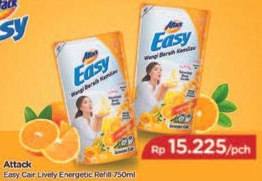 Promo Harga ATTACK Easy Detergent Liquid Lively Energetic 750 ml - TIP TOP