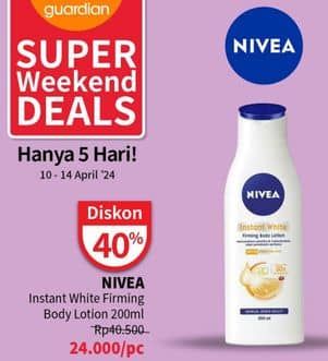 Promo Harga Nivea Body Lotion Extra White Firming SPF 15 200 ml - Guardian