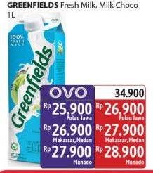 Promo Harga Greenfields Fresh Milk Choco Malt, Full Cream 1000 ml - Alfamidi