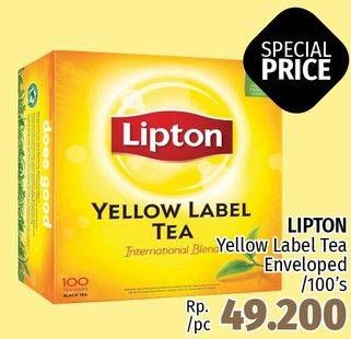 Promo Harga Lipton Yellow Label Tea 100 pcs - LotteMart