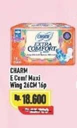 Promo Harga Charm Extra Comfort Maxi Long Wing 26cm 16 pcs - Alfamart