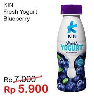 Promo Harga KIN Fresh Yogurt Blueberry 200 ml - Indomaret