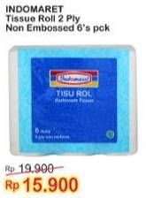 Promo Harga INDOMARET Tissue Roll 2 Ply Non Embossed 6 roll - Indomaret