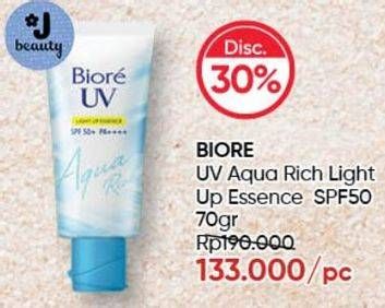 Promo Harga BIORE UV Aqua Rich Light Up Essence SPF50++ 70 gr - Guardian