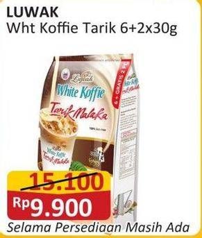 Promo Harga Luwak White Koffie Tarik Malaka per 8 sachet 30 gr - Alfamart
