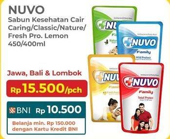 Promo Harga Nuvo Body Wash Care Protect, Nature Protect, Fresh Protect, Total Protect 450 ml - Indomaret