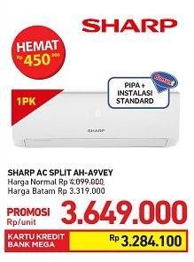 Promo Harga SHARP AH-A9VEY - AC 1PK  - Carrefour