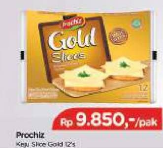 Promo Harga PROCHIZ Gold Slices 156 gr - TIP TOP