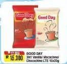 Promo Harga Good Day Instant Coffee 3 in 1 Vanilla Latte, Mocacinno, Chococinno per 10 sachet 20 gr - Alfamart