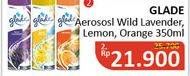 Promo Harga GLADE Aerosol Lavender, Lemon, Orange 350 ml - Alfamidi