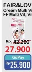 Promo Harga Glow & Lovely (fair & Lovely) Multivitamin Cream 50 gr - Alfamart