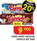 Promo Harga TANGO Wafer Chocolate, Vanilla 176 gr - Superindo