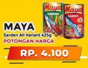 Promo Harga Maya Sardines All Variants 425 gr - Yogya