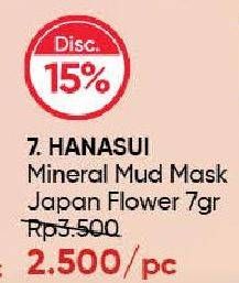 Promo Harga Hanasui Mineral Mud Mask Japan Flower 7 gr - Guardian