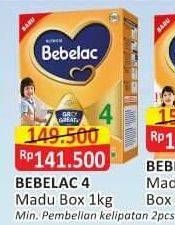 Promo Harga Bebelac 4 Susu Pertumbuhan Madu 1000 gr - Alfamart