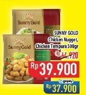 Promo Harga SUNNY GOLD Chicken Nugget, Chicken Tempura 500gr  - Hypermart
