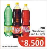 Promo Harga AJE BIG COLA Minuman Soda Strawberry, Lime 1500 ml - Alfamidi