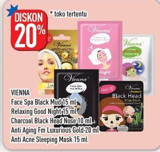 Promo Harga VIENNA Sleeping Face Mask/Black Head Nose Pack  - Hypermart