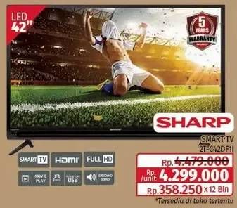 Promo Harga Sharp 2T-C42DF1I | Android TV  - Lotte Grosir