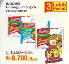 Promo Harga INDOMIE Mi Goreng Jumbo All Variants per 3 pcs - Indomaret