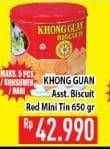 Promo Harga KHONG GUAN Assorted Biscuit Red 650 gr - Hypermart