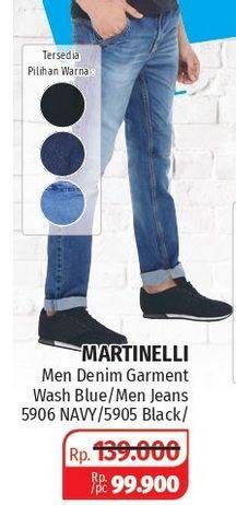Promo Harga MARTINELLI Mens Jeans Navy, 5905 Black, Blue  - Lotte Grosir