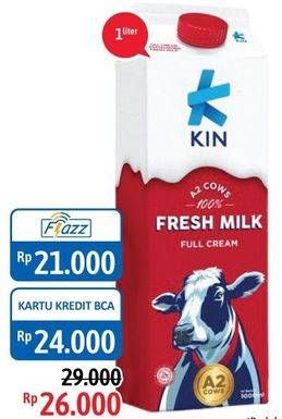 Promo Harga KIN Fresh Milk 1000 ml - Alfamidi