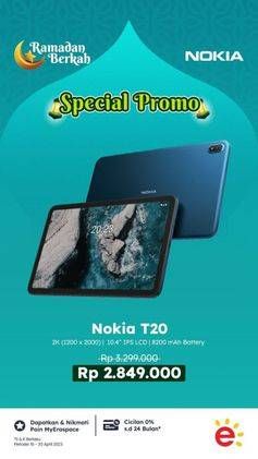Promo Harga Nokia T20 Tab  - Erafone