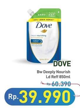 Promo Harga Dove Body Wash Deeply Nourishing 850 ml - Hypermart