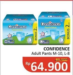 Promo Harga Confidence Adult Diapers Pants M10+2, L8+2 10 pcs - Alfamidi