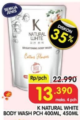 K Natural White Body Wash