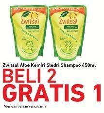Promo Harga ZWITSAL Classic Baby Shampoo Aloe Kemiri Seledri 450 ml - Carrefour