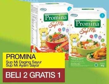 Promo Harga PROMINA Sup Mi Ayam Sayur, Daging Sayur 81 gr - Yogya