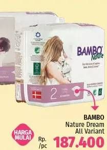 Promo Harga Bambo Nature Diapers All Variants 28 pcs - LotteMart