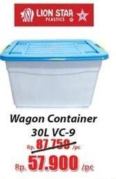 Promo Harga LION STAR Wagon Container VCL-9 30 ltr - Hari Hari