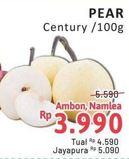 Promo Harga Pear Century per 100 gr - Alfamidi