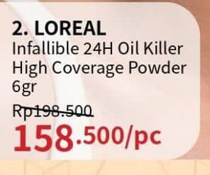 Promo Harga Loreal Infallible Oil Killer High Coverage Powder  - Guardian