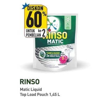 Promo Harga Rinso Detergent Matic Liquid Top Load 1450 ml - Hypermart