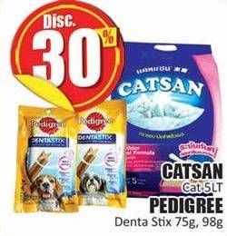 Promo Harga CATSAN Cat Litter 5000ml/PEDIGREE Dentastix 75gr/98gr  - Hari Hari