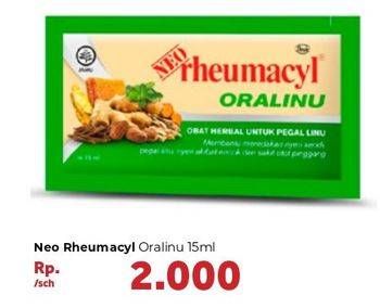 Promo Harga NEO RHEUMACYL Oralinu 15 ml - Carrefour