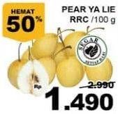 Promo Harga Pear Ya Lie RRC per 100 gr - Giant
