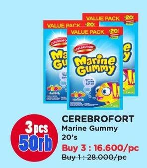 Promo Harga Cerebrofort Marine Gummy 40 gr - Watsons