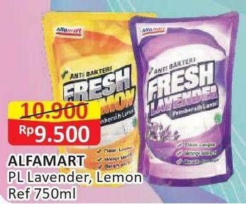 Promo Harga ALFAMART Pembersih Lantai Lavender, Lemon 750 ml - Alfamart