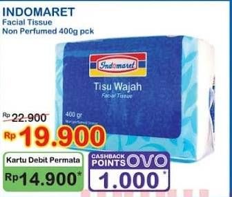 Promo Harga Indomaret Facial Tissue Non Perfumed 400 gr - Indomaret