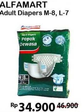 Promo Harga Alfamart Adult Diapers M8, L7  - Alfamart