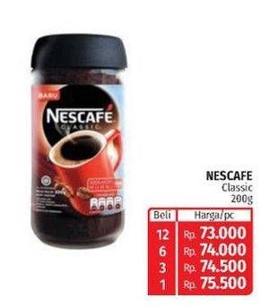 Promo Harga Nescafe Classic Coffee 200 gr - Lotte Grosir
