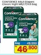 Promo Harga Confidence Adult Diapers Classic Night M8, L7, XL6 6 pcs - Indomaret