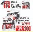 Promo Harga ENERGIZER Battery Alkaline Max AA, AAA  - Hypermart