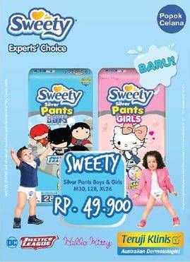 Promo Harga Sweety Silver Pants Boys / Girls M30, L28, XL26  - Yogya