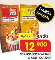 Promo Harga 365 Pop Corn Caramel, Cheese 150 gr - Superindo